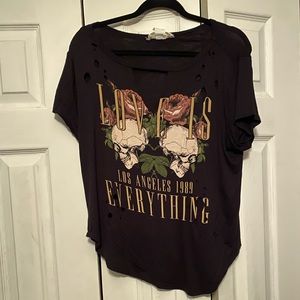 Distressed t-shirt